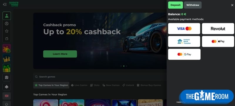 Deposit at a no limit deposit casino