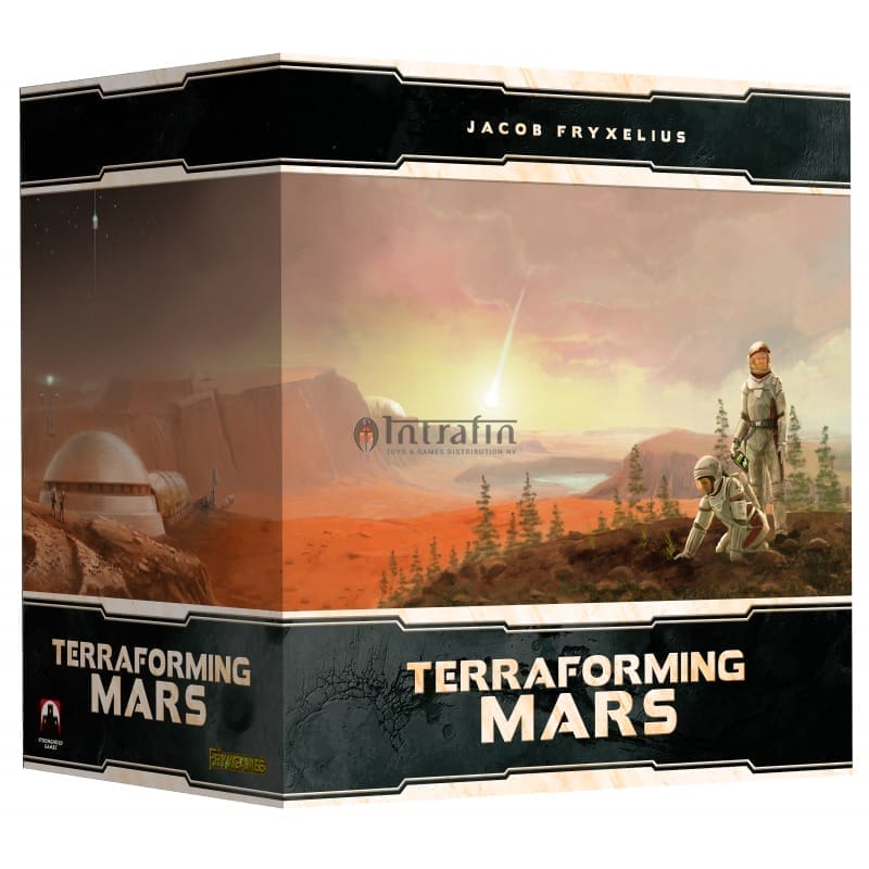 Big Box met 3D-tegels voor Terraforming Mars en uitbreidingen van Intrafin Games